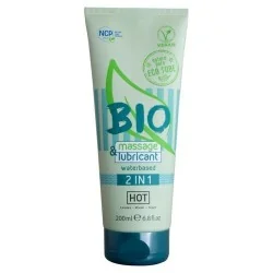 Hot - Bio Massage & Lubrificante À Base De Água 2 Em 1 200 Ml