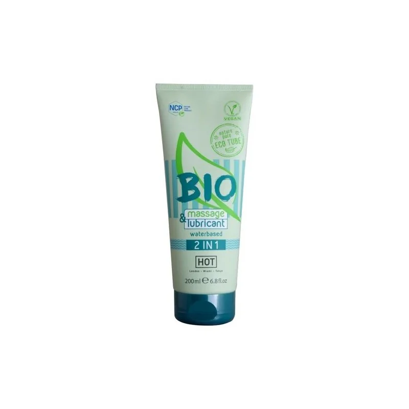 Hot - Bio Massage & Lubrificante À Base De Água 2 Em 1 200 Ml