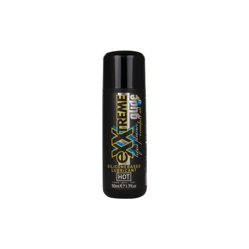 Hot - Exxtreme Glide Lubrificante À Base De Silicone + Óleo Confortante A+ 50 Ml
