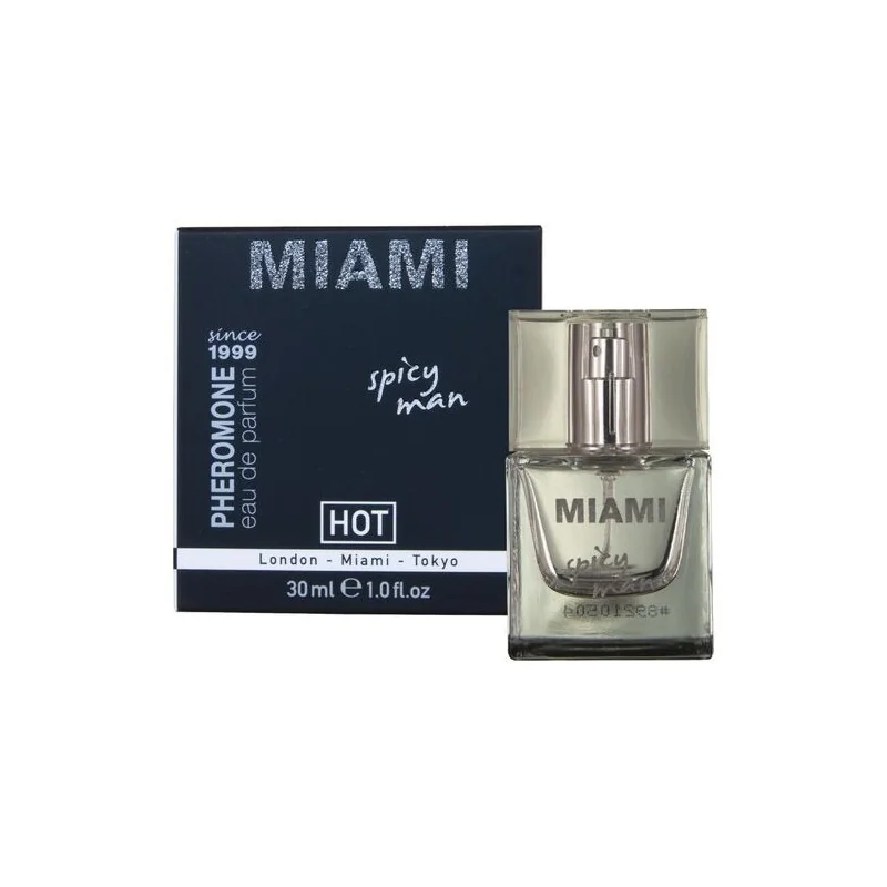 Hot - Perfume De Feromônios Miami Spicy Man 30 Ml