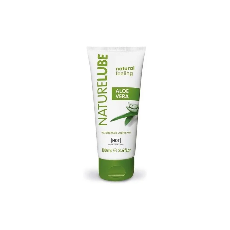 Hot - Nature Lube À Base De Água Com Aloe Vera 100 Ml