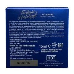 Hot - Feromônio Crepúsculo Natural Para Homens 15 Ml