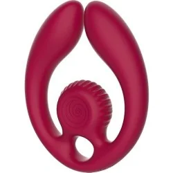 Snail Vibe - Gizi Duo Estimulador De Casais Com Controle Remoto Burgundy