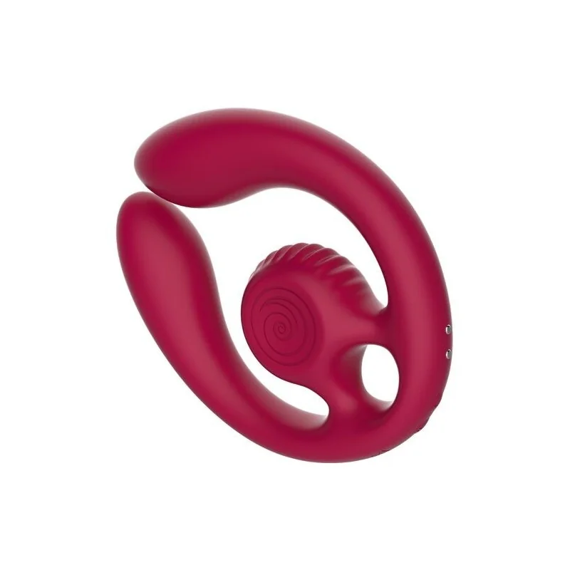 Snail Vibe - Gizi Duo Estimulador De Casais Com Controle Remoto Burgundy