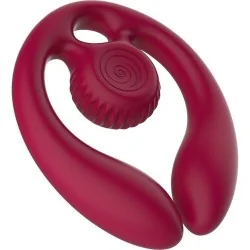 Snail Vibe - Gizi Duo Estimulador De Casais Com Controle Remoto Burgundy