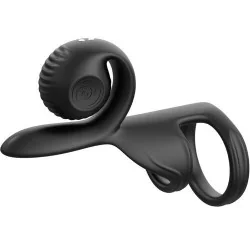 Snail Vibe - Jovi Couples Ring Controle Remoto Preto