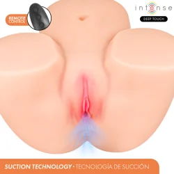 Intense Deep Touch - Masturbador Anal e Vaginal Ginger Com Efeitos De Sucção, Calor, Vibração E Voz, Com Controle Remoto, 5,3 Kg