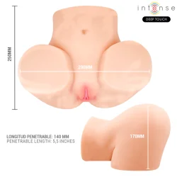 Intense Deep Touch - Masturbador Anal e Vaginal Ginger Com Efeitos De Sucção, Calor, Vibração E Voz, Com Controle Remoto, 5,3 Kg