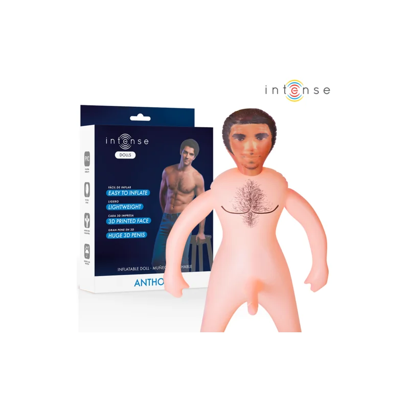 Intense Dolls - Boneca Inflável Anthony Com Pênis 3D