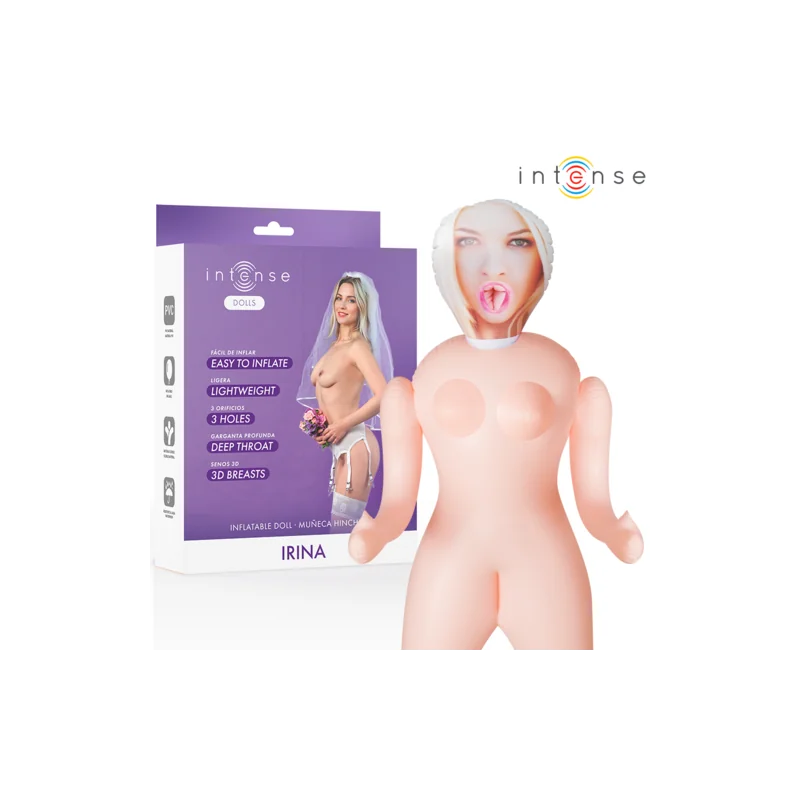 Intense Dolls - Boneca Inflável Irina Com Três Orifícios
