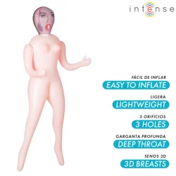 Intense Dolls - Boneca Inflável Monique Com Três Orifícios