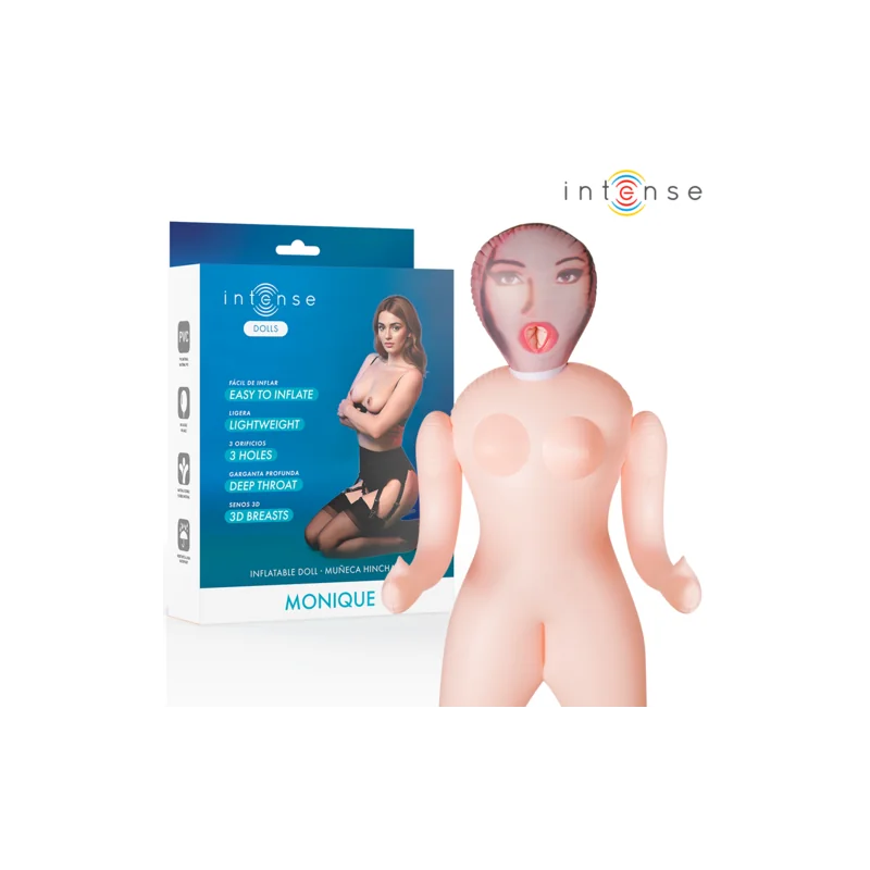 Intense Dolls - Boneca Inflável Monique Com Três Orifícios