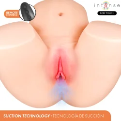 Intense Deep Touch - Masturbador Anal E Vaginal Julia Com Sucção, Calor, Vibração E Efeitos De Voz Com Controle Remoto 9 Kg