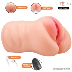 Intense Deep Touch - Krista Masturbador Vaginal Vibratório Com Gemidos e Controle Remoto