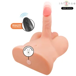 Intense Deep Touch - Torso Damien Com Ânus e Dildo Realista Com Função De Pressão E Vibração, Controle Remoto, 3,5 Kg