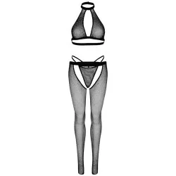 Leg Avenue - Fishnet Top, G-String e Calças