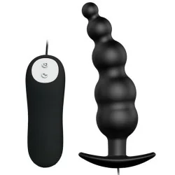 Pretty Love - Plug Anal Estimulação Extra De Silicone e 12 Modos De Vibração Preto