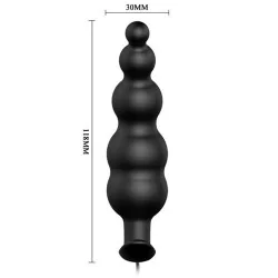 Pretty Love - Plug Anal Estimulação Extra De Silicone e 12 Modos De Vibração Preto