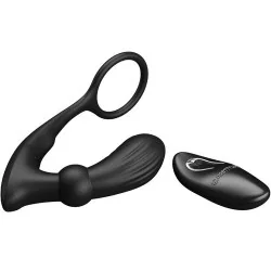 Pretty Love - Anel Anal e Vibrador Warren Black