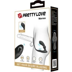 Pretty Love - Anel Anal e Vibrador Warren Black