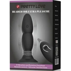 Pretty Love - Vibrador Love Plug e Rotação Por Controle Remoto