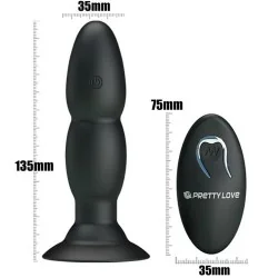 Pretty Love - Vibrador Love Plug e Rotação Por Controle Remoto