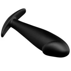 Pretty Love - Silicone Anal Plug Forma De Pênis e 12 Modos De Vibração Preto
