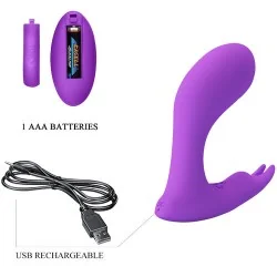 Pretty Love - Controle Remoto De Vibração e Pulsação Idabelle Violeta