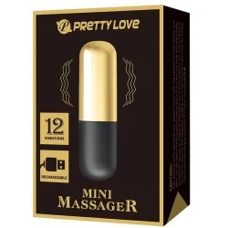 Pretty Love - Vibrador Bala Recarregável DouradoPretty Love - Vibrador Bala Recarregável Dourado