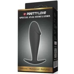 Pretty Love - Plug Anal Forma De Pênis De Silicone Preto