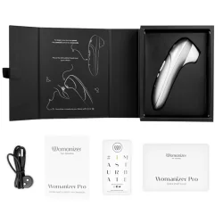 Womanizer - Pro Vibrant Clitorial Estimulador Cinza Prateado