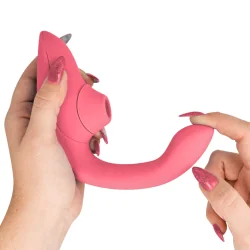 Womanizer- Vibrador Estimulador Blend Rabbit Rosa Vibrante