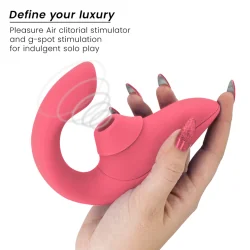 Womanizer- Vibrador Estimulador Blend Rabbit Rosa Vibrante