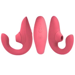 Womanizer- Vibrador Estimulador Blend Rabbit Rosa Vibrante