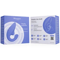 Womanizer- Vibrador Estimulador Blend Rabbit Azul Vibrante