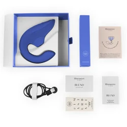 Womanizer- Vibrador Estimulador Blend Rabbit Azul Vibrante