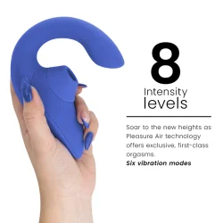 Womanizer- Vibrador Estimulador Blend Rabbit Azul Vibrante
