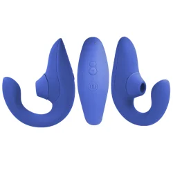 Womanizer- Vibrador Estimulador Blend Rabbit Azul Vibrante