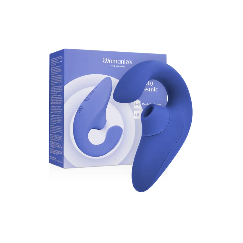 Womanizer- Vibrador Estimulador Blend Rabbit Azul Vibrante