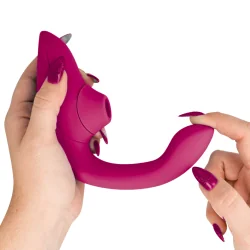 Womanizer- Vibrador Estimulador Blend Rabbit Rosa Vibrante