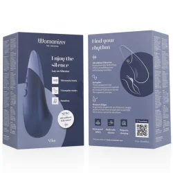 Womanizer - Vibe Vibrador Silencioso De Uso À Direta Azul Escuro