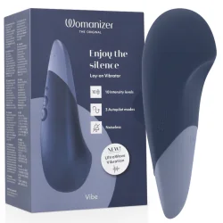 Womanizer - Vibe Vibrador Silencioso De Uso À Direta Azul Escuro