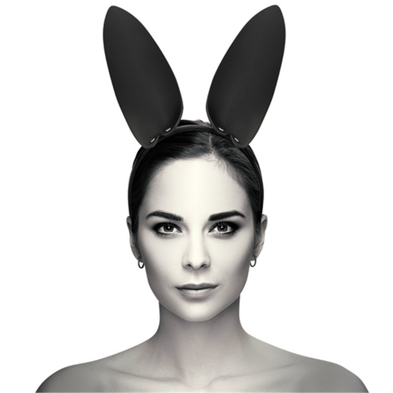 Coquette Chic Desire Headband With Bunny Ears Preto