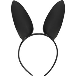 Coquette Chic Desire Headband With Bunny Ears Preto