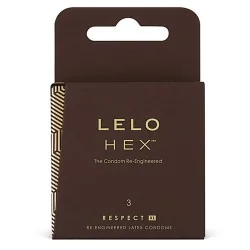 Lelo - Hex Preservativos Respeito XL 3 Pack