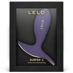 Lelo - Surfer 2 Plug Vibratório Anal Unissex Roxo Cibernético