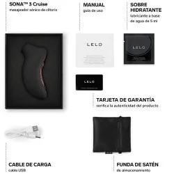 Lelo - Sona 3 Cruise Massageador Clitórico Sônico Preto