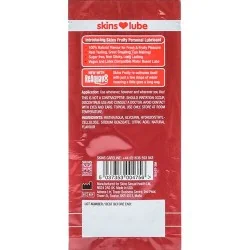 Skins - Lubrificante À Base DE Água Com Sabor Frutado De Morango - Dose Única De 5 ML