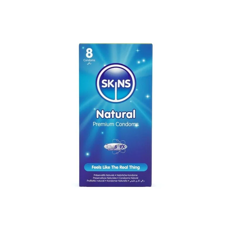 Skins - Preservativos Naturais Premium Pacote 8