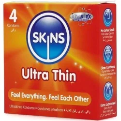 Skins - Preservativos Ultra Finos Premium Pacote De 4